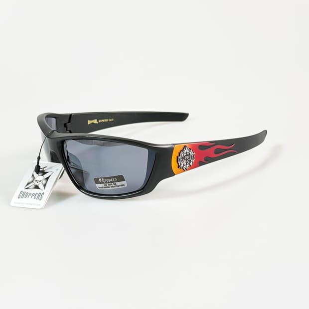 CHOPPERS 맷블랙 랩어라운드 스포티 바이커 빈티지 선글라스