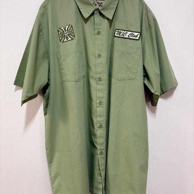 [XL] 00‘s West Coast Choppers 워크 셔츠 카키