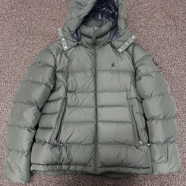 빈폴 덕다운 후드 패딩 점퍼 카키 105(XL)