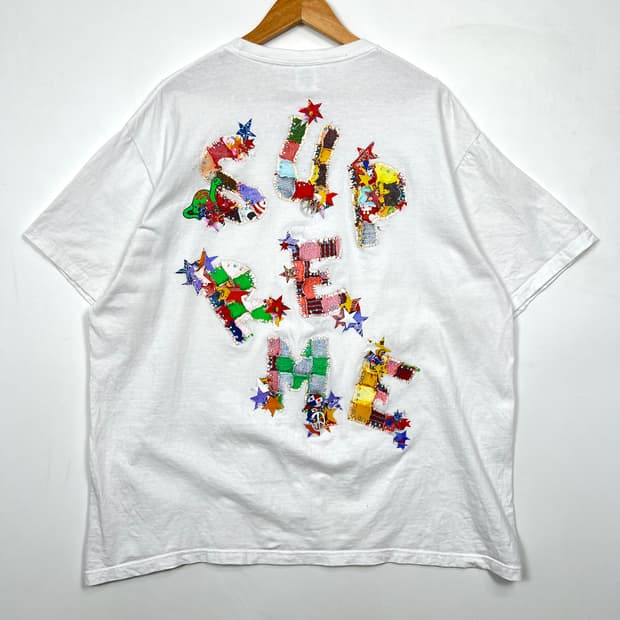 24ss Supreme 슈프림 패치워크 프린팅 반팔티