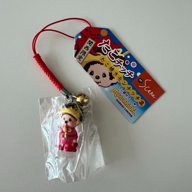 타코야키 몬치치 딸랑이 스트랩 