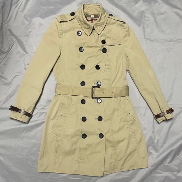 버버리 트렌치 하프 코트 usa2 xs