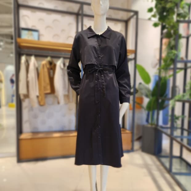 올리브데올리브(OLIVE DES OLIVE) 트렌치형 셔츠원피스 프리