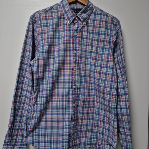 폴로 랄프로렌 체크 남방 긴팔 셔츠 남성 95사이즈