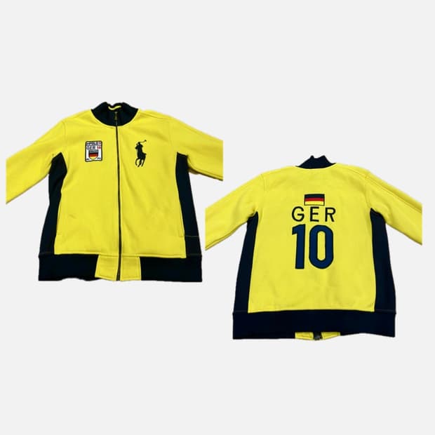 폴로 빅포니 독일 옐로우 코튼 면집업