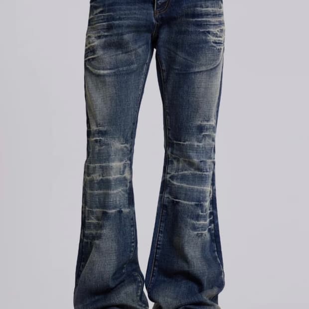 Jaded London Mid Blue Drift Jeans