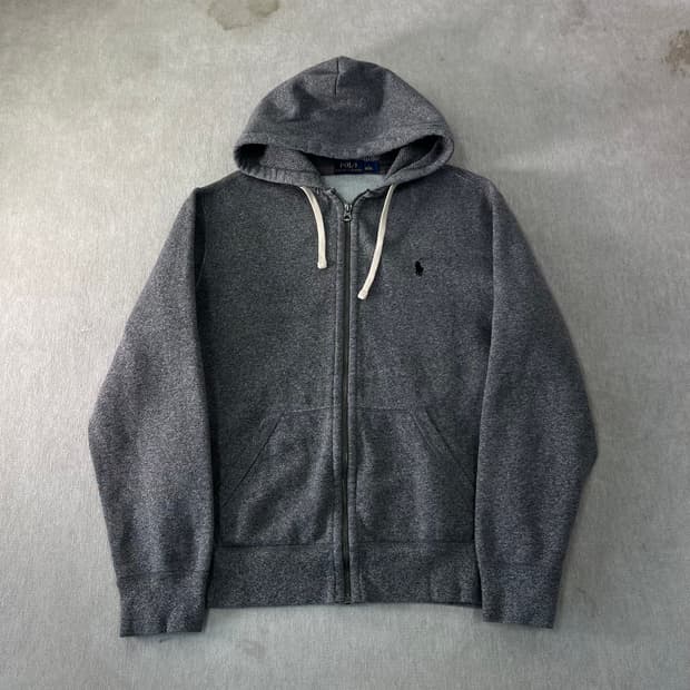 100 폴로랄프로렌 챠콜 와플 후드집업