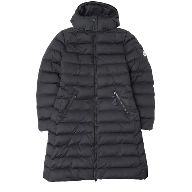 몽클레어 블랙 모카맷 미드 롱패딩