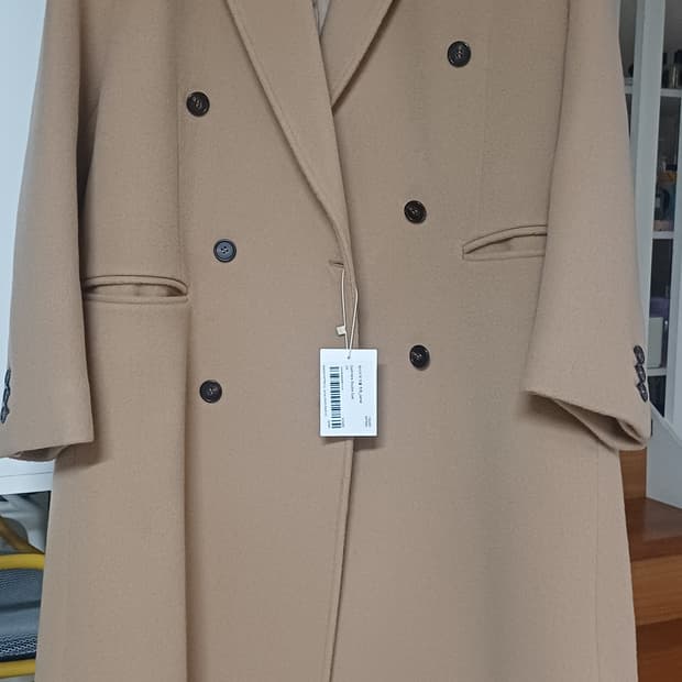 파사드패턴 캐시미어 더블코트 카멜 M