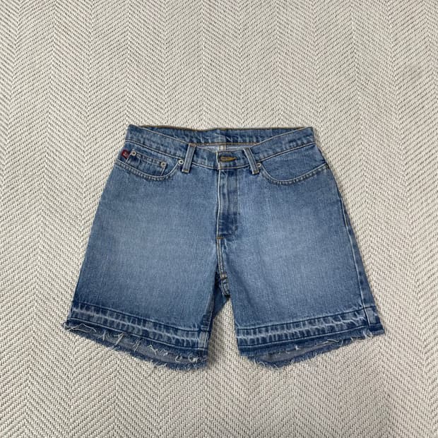 폴로진스 랄프로렌 여성 연청 데님 하프팬츠 2사이즈
