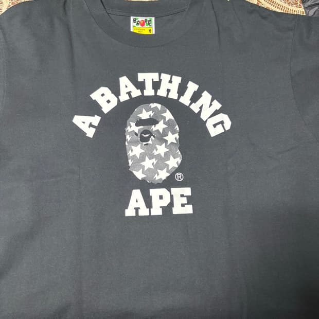 베이프 컬리지 스타 헤드 반팔