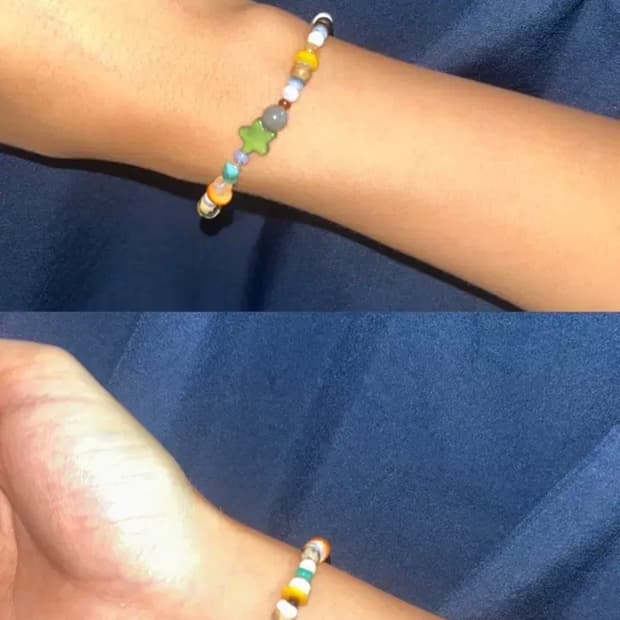 빈티지 비즈 별 팔찌 / star yy bracelet