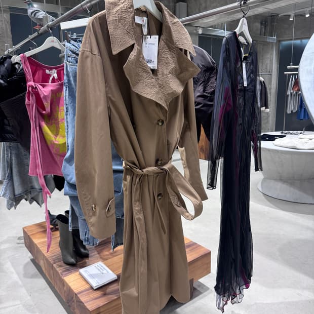 h&m 글렌마틴스 트렌치코트 S