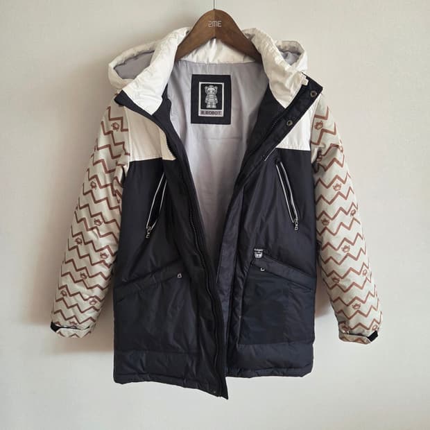 R.ROBOT 덕다운 후드 패딩 키165