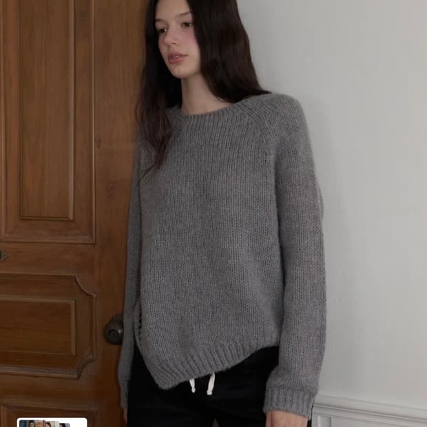 레테라 보트넥 알파카 니트 Boat Neck Alpaca Knit