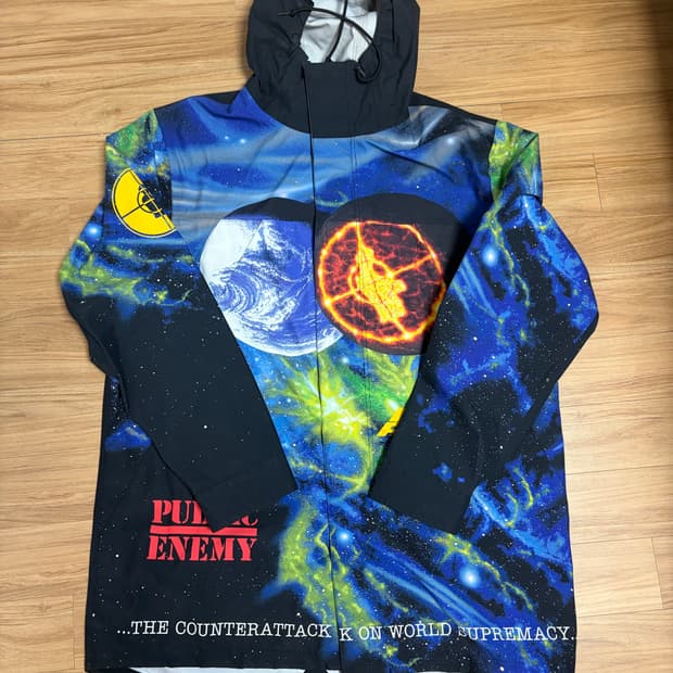 슈프림 X 언더커버 퍼브릭 에너미 테이프 심 파카