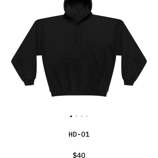 YEEZY HD-01 블랙 후드티 1