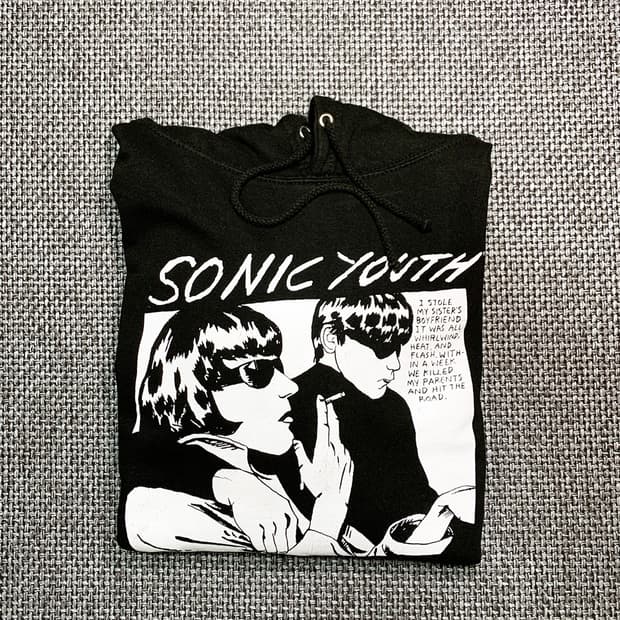 빈티지 락 티셔츠 소닉유스 후디 sonic youth