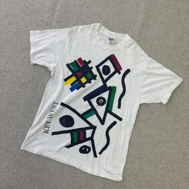 L 헤인즈 빈티지 로고 반팔티 0414D