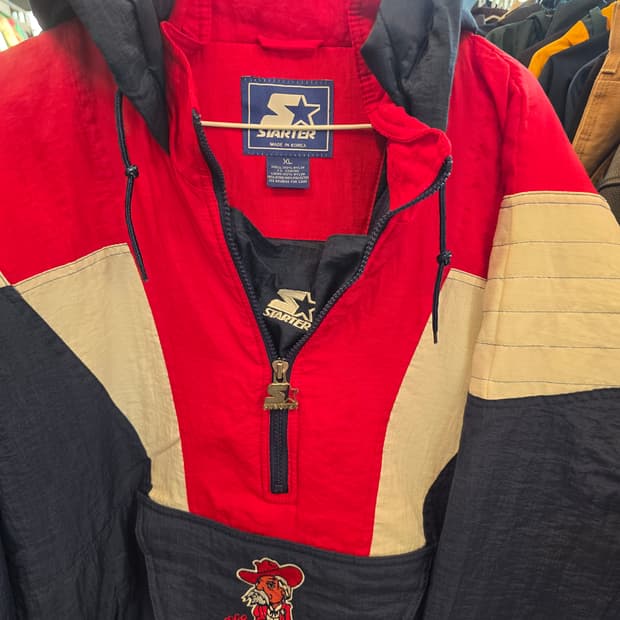 스타터 올드미스 반집업 두툼 빈티지 누빔점퍼자켓