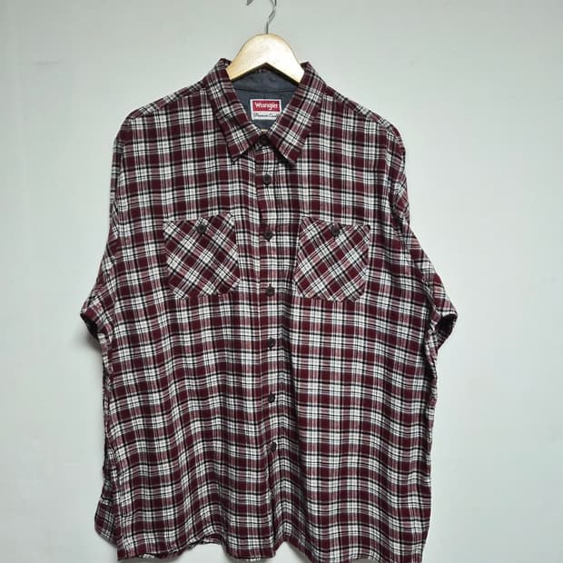 랭글러Wrangler 체크 셔츠 XL사이즈 - S303
