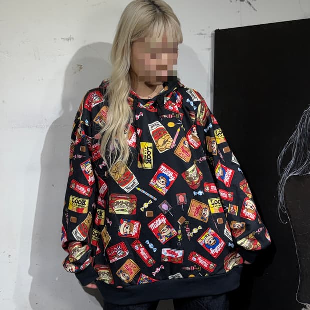 JPN 일본 빈티지 peko 산리오 캐릭터 후드티 L