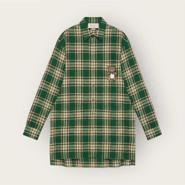 48/ 구찌X카이X테디베어 플란넬 레디투웨어 자켓