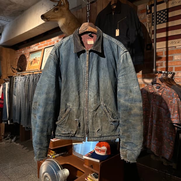 50s USA Vintage BigMac Denim Work Jacket