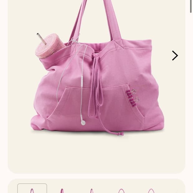 더이너스 후디 쇼퍼백 핑크 핑크 숄더백 에코백 빈티지