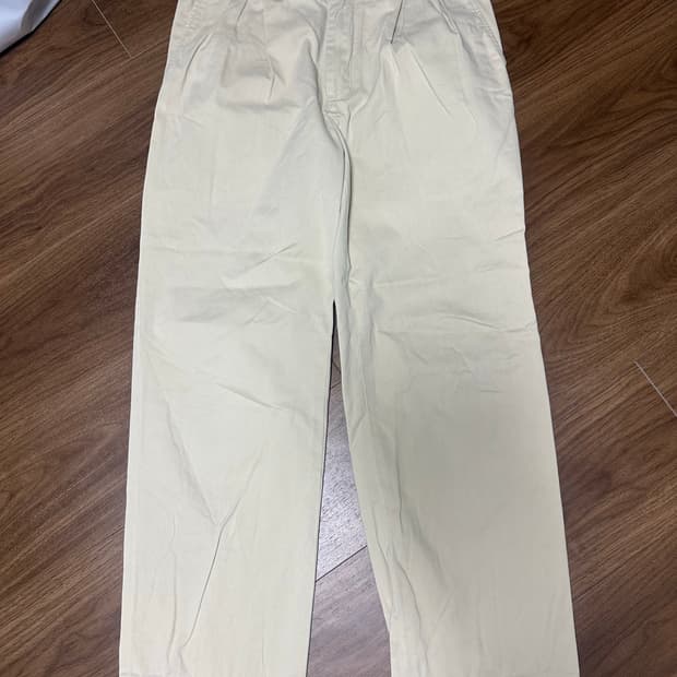 90s 빈티지 폴로 치노팬츠 아이보리 리버스플리츠