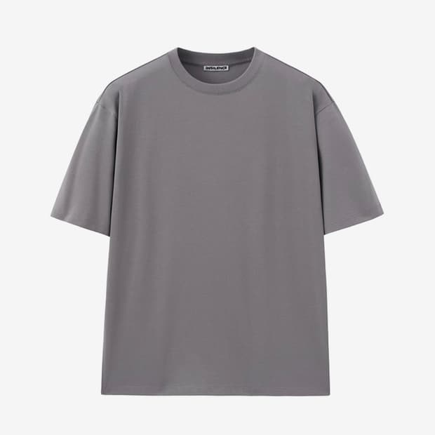 인사일런스 수피마 코튼 프리미엄 티셔츠 GREY
