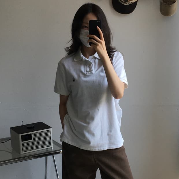 폴로 랄프로렌 가슴로고 카라 반팔티셔츠