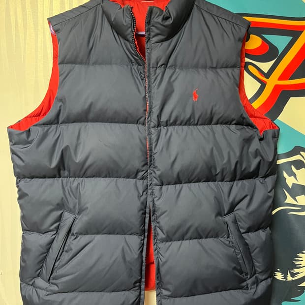 폴로 리버시블 패딩 베스트