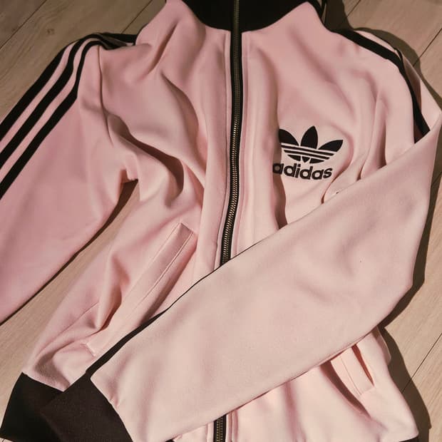 아디다스 베켄바우어 핑크 브라운 트랙탑 져지 딸기우유 대대장