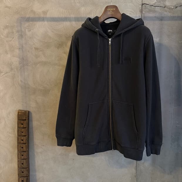 스투시 짚업 후드티 100