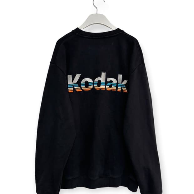 Kodak 코닥 자수로고 블랙 맨투맨