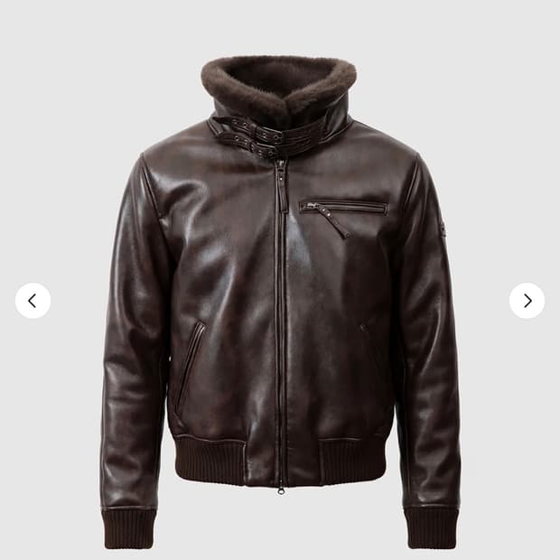 배드블러드 바이퍼 시어링 무스탕 워시드브라운 m