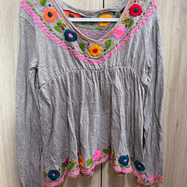 모리걸 롱슬리브 블라우스 하구미 스즈코