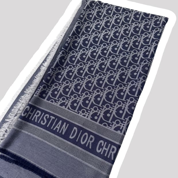 정품 디올 오블리크 양면 머플러