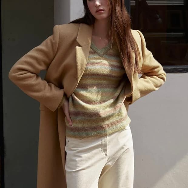 Raive whole garment knit in Khaki