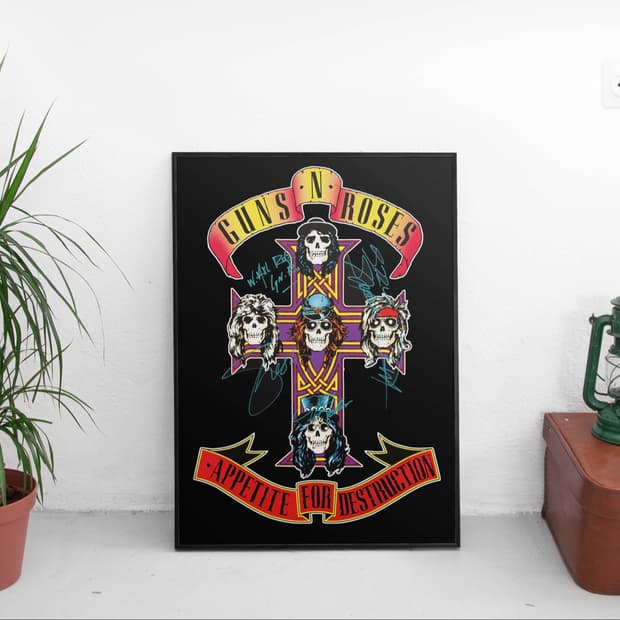 건즈앤로지스 앨범 포스터 액자 50x70cm 대형 사이즈