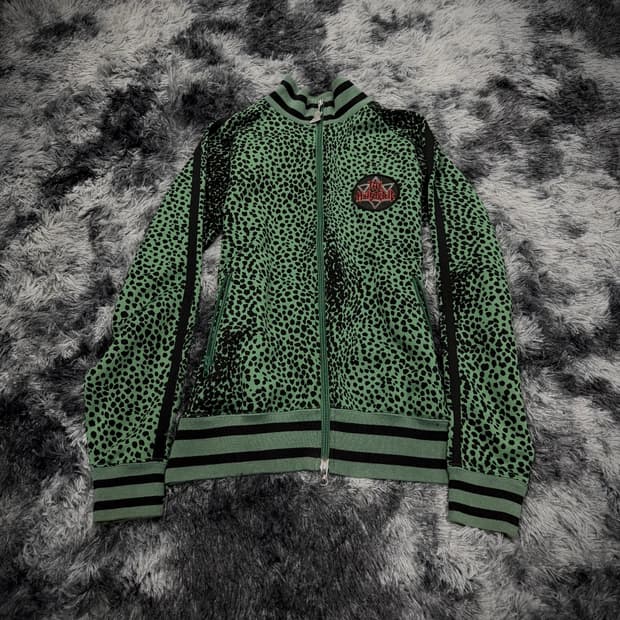 Hysteric Glamour 그린 레오파드 트랙탑