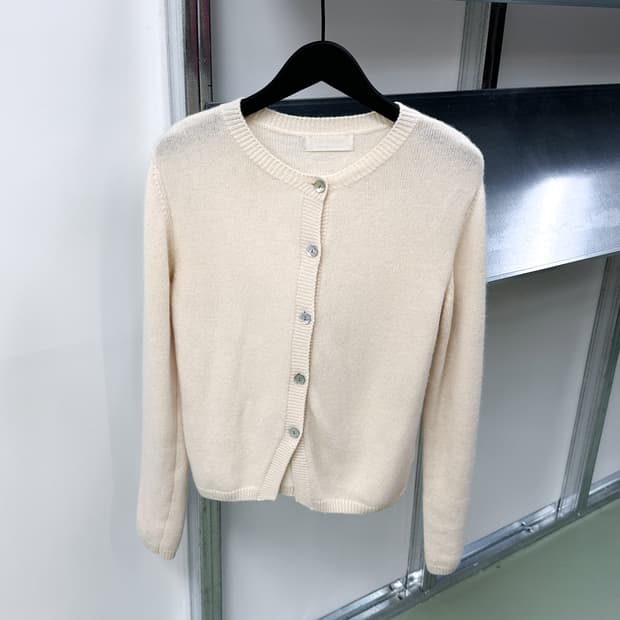cream soft wool cardigan
