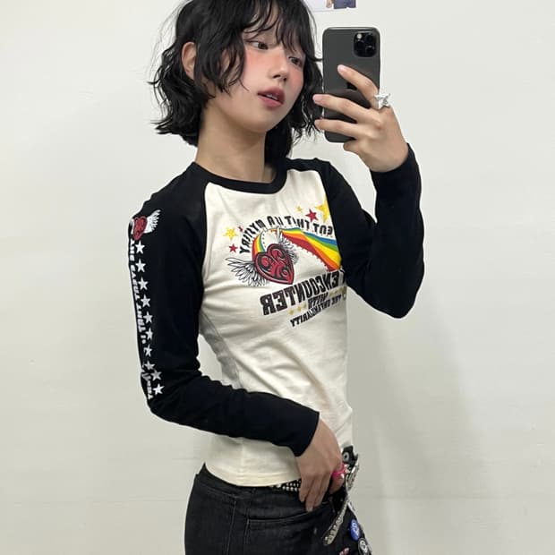 Heart rainbow star long sleeve 