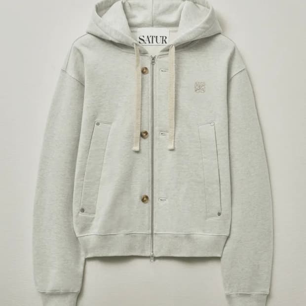 미착용 세터 후드집업 아이보리 M