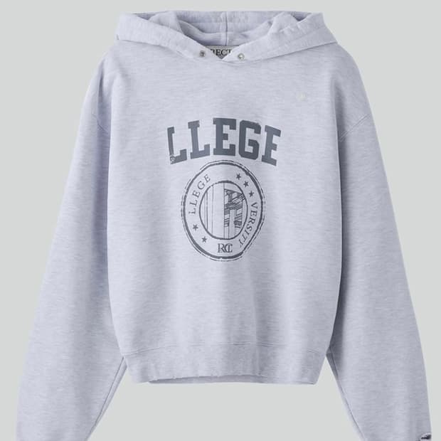 렉토 후드티 그레이