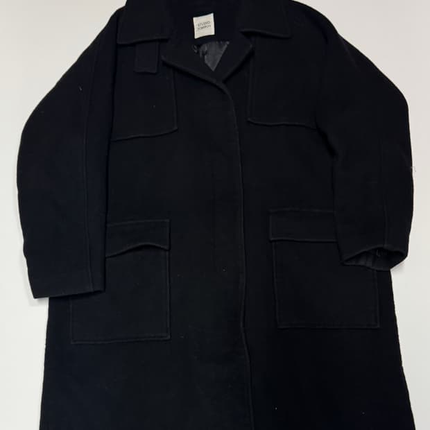 여성 스튜디오톰보이 미니멀 앙고라 발마칸 코트