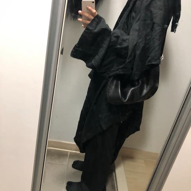 요지야마모토 비대칭 드레스