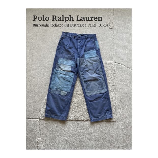 폴로 랄프로렌 버로스 릴렉스핏 디스트레스트 팬츠 (31-34)