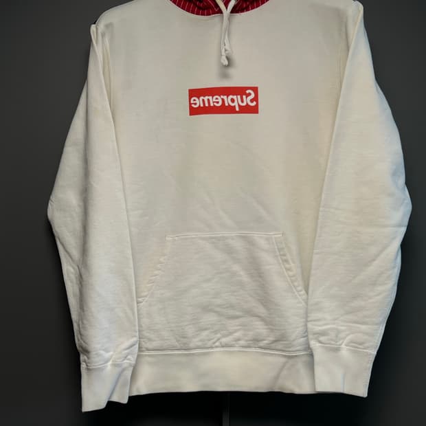 슈프림 X 꼼데가르송 14SS 헤롤드 헌터 후드 레드